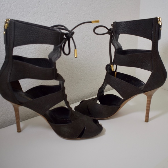 LOUIS VUITTON | Leather | heels |  back ZIPPER - Picture 7 of 10